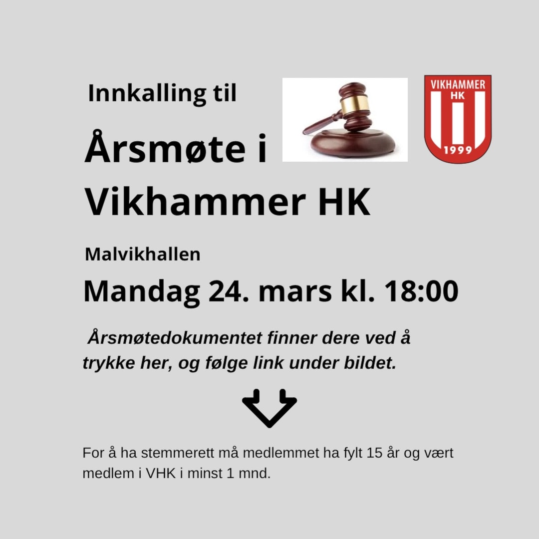 Årsmøte i Vikhammer HK